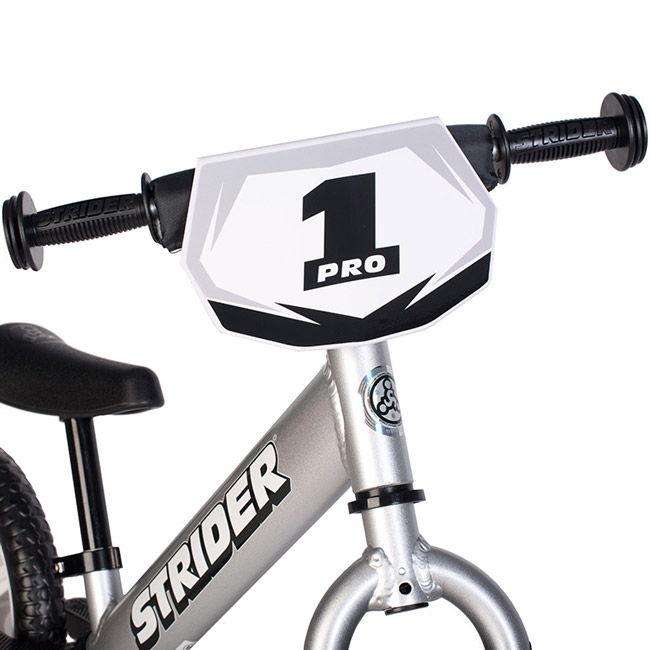 12 Pro Balance Bike Ages 18 Months to 5 Years Silver Strider 