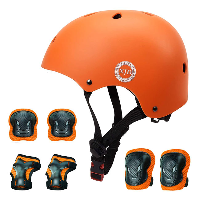 Helmet Knee Elbow Wrist Set by XJD JUMPSTARTBIKES